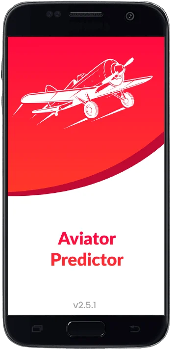Celular com inscrição Aviator preditor
