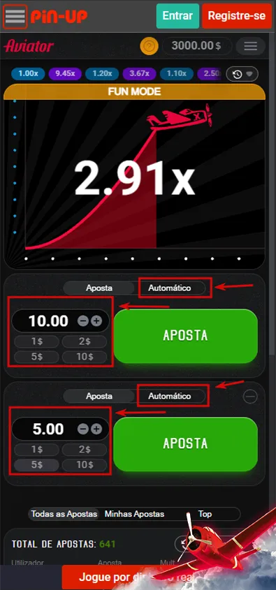 escolhendo uma variedade de estacas no jogo