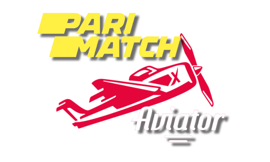 Logótipos de Aviator e cassino Parimatch